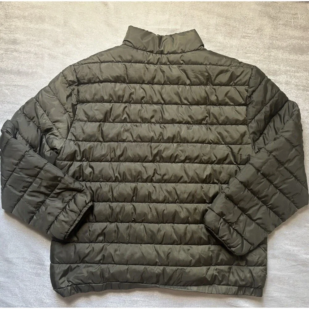 True Religion  Olive Green Puffer Lightweight Puffer Jacket Size XL